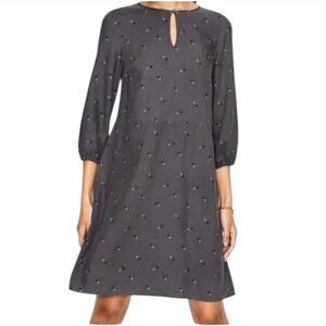 BODEN gray blue Nerissa charcoal floral dress